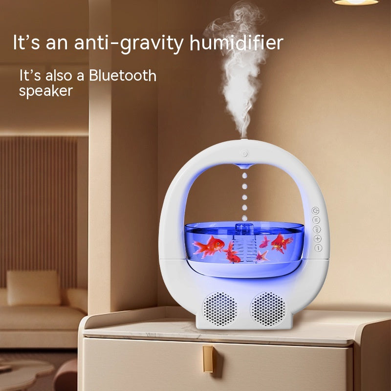 3 In 1 Anti-Schwerkraft-Luftbe feuchter Home Desktop Kreativ-Aromatherapie-Maschine mit Bluetooth-Lautsprecher